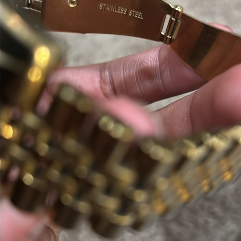 Michael Kors Radiant Gold Chronograph Watch - Picture 4 of 5